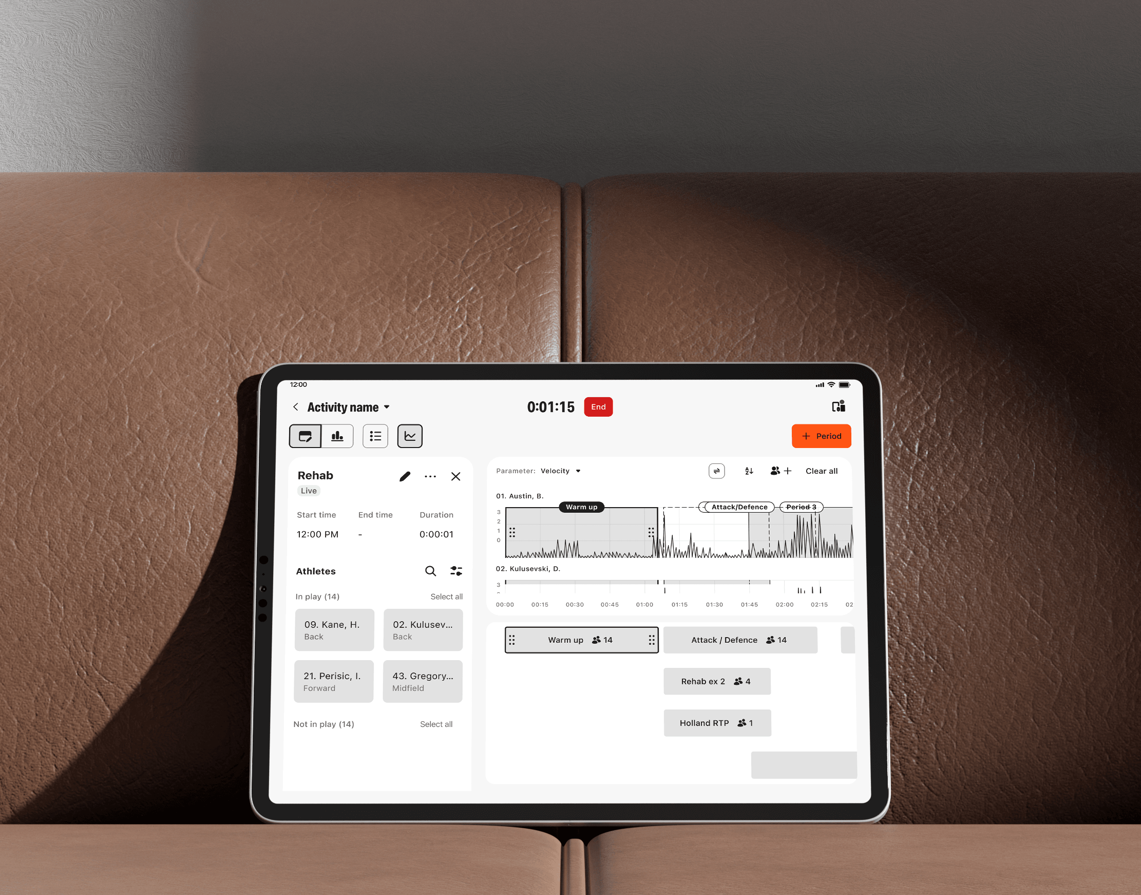 Catapult sports performance app